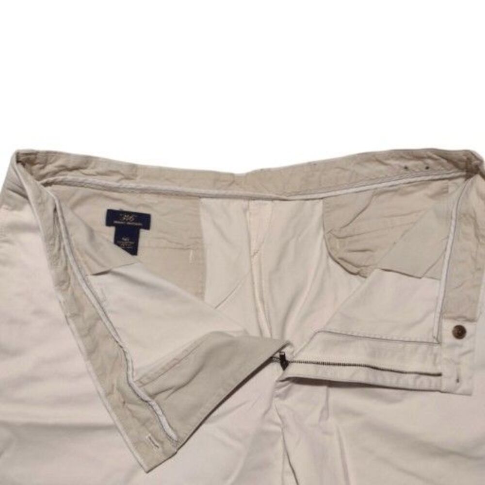Vintage 90s Brooks Brothers Beige Shorts Mens Size 42 Bermuda 100% Cotton Canvas - Picture 3 of 6
